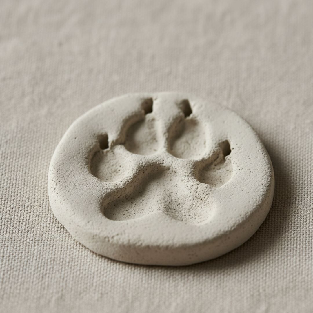 pet paw clay
